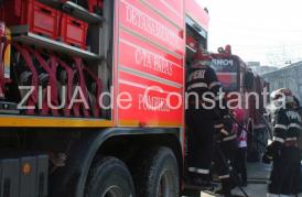 Incendiu de vegetație la ieșire din localitatea Făclia