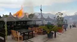 Incendiu în staţiunea Olimp. Flăcări uriașe în apropierea Popasului Pescarilor (galerie foto+video)     