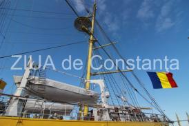 Marș de instrucție pe Dunăre a navei-școală „Mircea”. 80 de ani de la intrarea în serviciul Marinei Militare Române