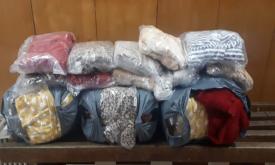 Articole vestimentare, fără documente legale, confiscate de polițiștii de frontieră în PTF Vama Veche