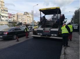 Constanța SC Confort Urban SRL efectuează lucrări de asfaltare pe bulevardul Tomis (galerie foto) 