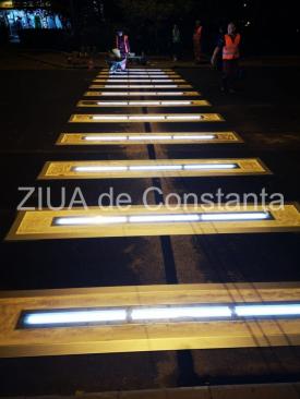 Premieră pentru Constanța Cum arată o trecere de pietoni de pe bulevardul Tomis (galerie foto + video)