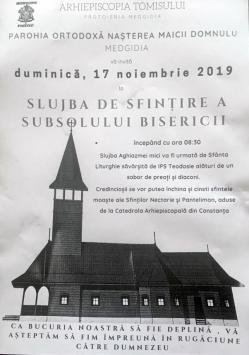 Demisolul bisericii „Nașterea Maicii Domnului” din Medgidia va fi sfințit