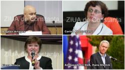 #sărbătoreşteDobrogea141  Ambasadorul SUA, Hans Klemm, fosta handbalistă Elena Frîncu, directorul Aeroportului M. Kogălniceanu, Bogdan Artagea, şi directorul Bibliotecii Judeţene Constanţa, Corina Apostoleanu, mesaje de Ziua Dobrogei  