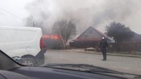 Alertă la ISU Dobrogea Casă în flăcări, în Lumina