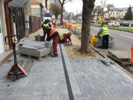 Continuă reabilitarea trotuarelor, în mai multe zone din Constanța
