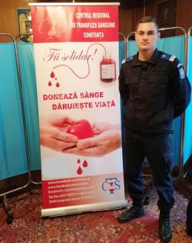 Eveniment cu tradiție Jandarmii din Constanța donează sânge