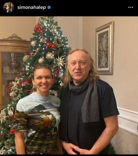 Surpriză pentru Simona Halep în Ajunul Crăciunului. De cine a fost colindată (galerie foto + video) 