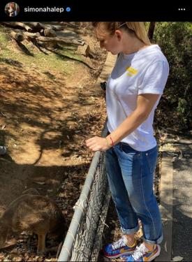 Simona Halep a vizitat grădina zoologică din Adelaide, Australia