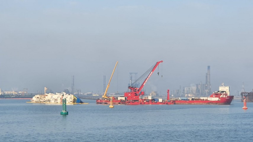 update gsp continua manevrele de pregatire pentru ranfluarea navei esuate in portul midia galerie foto update gsp continua manevrele de pregatire pentru ranfluarea navei esuate in portul midia galerie foto