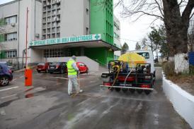 Acțiuni de dezinfecție în zonele unităților spitalicești din Constanța