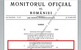 S-a publicat în Monitorul Oficial Ordonanţa militară nr. 9 din 16.04.2020 privind măsuri de prevenire a răspândirii COVID-19 