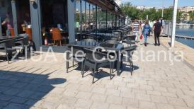Fotoreportaj Ultima sută de metri! Terasele din Portul Tomis și Piața Ovidiu sunt în febra pregătirilor pentru deschidere (galerie foto+video) 