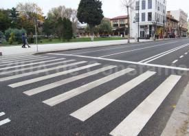 Accidentată pe trecerea de pietoni de pe b-dul I.C. Brătianu din Constanța