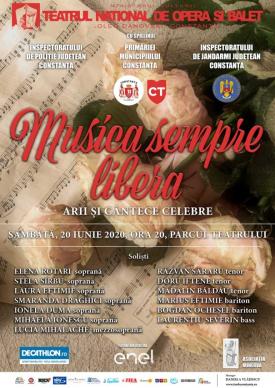 Publicul constănțean, invitat la un regal cultural Concerte în fața Teatrul Național de Operă și Balet \