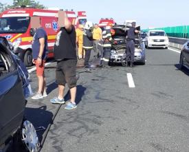 VIDEO Momentul impactului pe Autostrada A2, surprins de o cameră de bord. Iată cum s-a produs accidentul 