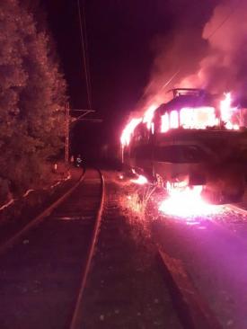 ISU Brașov Incendiu la locomotiva unui tren marfar (galerie foto + video)    