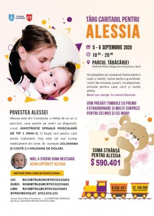 Târg caritabil, în Parcul Tăbăcărie. Împreună putem salva viața micuței Alessia!