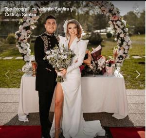 Valentin Sanfira și Codruța Filip s-au căsătorit! Imagini de la eveniment    