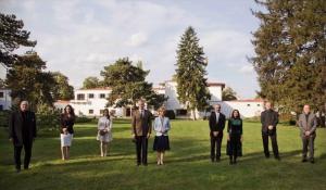 Palatul Elisabeta. Kira Hagi, alături de Principesa Margareta și Principele Radu ”M-am simțit ca într-un film din altă epocă!”