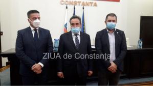 Mihai Lupu și cei doi vicepreședinți prezintă punctele din ședința de Consiliu Județean Constanța           