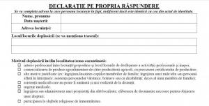 Instituția Prefectului județul Constanța Precizări importante despre declarația pe propria răspundere    