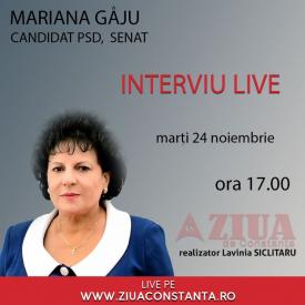 #alegeriparlamentare2020 Mariana Gâju, candidat PSD pentru Senatul României, vine la ZIUA Electorală  