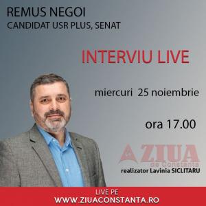 #alegeriparlamentare2020 Remus Negoi, candidat USR PLUS pentru Senatul României, vine la ZIUA Electorală   