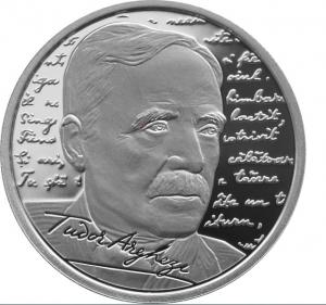 BNR lansează o monedă de argint cu tema 140 de ani de la nașterea poetului Tudor Arghezi 