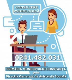 Linia telefonică HELPLINE Consiliere psihologică gratuită pentru constănțeni