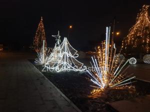 O parte din Parcul Arheologic din Constanța, iluminat festiv de către o firmă privată