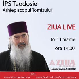 ZIUA LIVE. ÎPS Teodosie vorbește despre demersul de reînființare a Mitropoliei Tomisului       