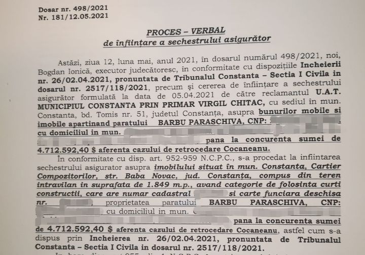parcarea paraschivei barbu din zona garii constanta aflata sub sechestru asigurator obiectul unui dosar parcarea paraschivei barbu din zona garii constanta aflata sub sechestru asigurator obiectul unui dosar
