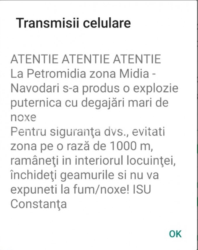 alerta explozie la rompetrol midia navodari s a activat planul rosu de urgenta 751252 alerta explozie la rompetrol midia navodari s a activat planul rosu de urgenta 751252