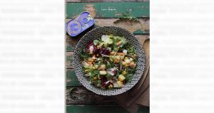 lauraadamache.ro ​Salata cu macrou, mere si mozzarella