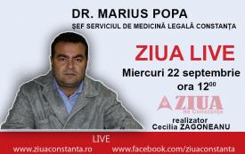ZIUA LIVE. Mituri despre alcool! Interviu cu șeful Serviciului de Medicină Legală Constanța  