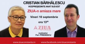 Cristian Bărhălescu - vicepreședintele ANAT Sud-Est, invitat la „ZIUA-n amiaza mare” 