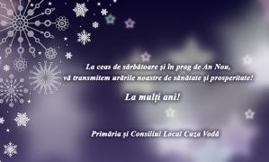 Primăria și Consiliul Local Cuza Vodă, mesaj de sărbători